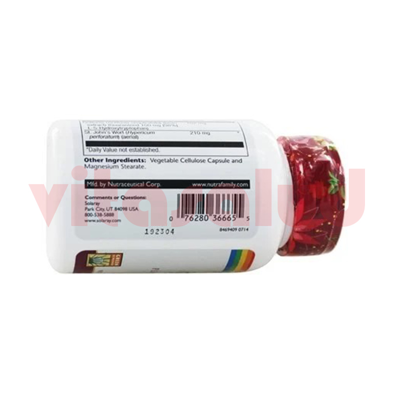 SOLARAY 5HTP + St. John’s Wort 30 CAPSULAS Vitasalud