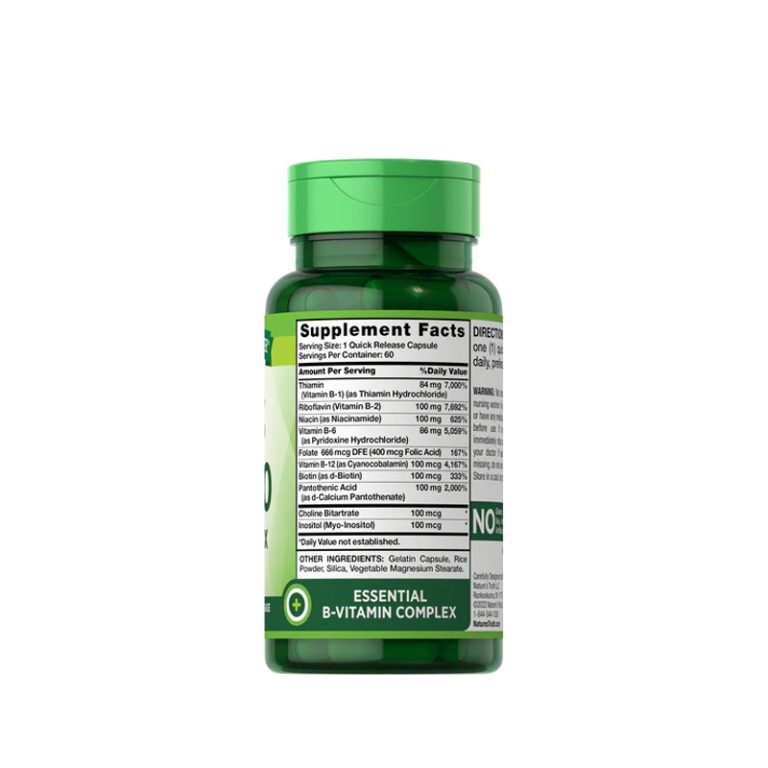 NATURE’S TRUTH B-100 B-COMPLEX 60C – Vitasalud